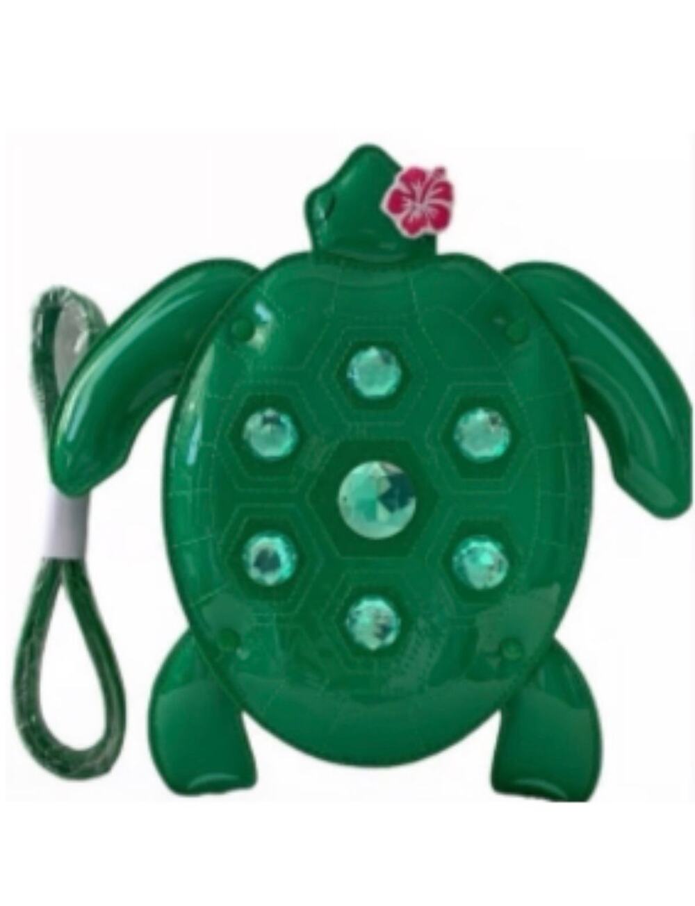NWOT Betsy Johnson Green Rhinestone “Shelly Turtle” Tropical Crossbody Purse